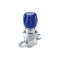 Регулятор AMFLO UHP AU21 Материал: Код ZHP (Body,Gland-SUS316L, Poppet, Nozzle, Diaphragm - Hastelloy® C-22, Seat: PCTFE) ; Поверхность 0.13 um; 3х портовый с манометром, CV-0.09