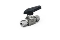 Шаровой кран AMFLO, SS-BV11,  прямой, нержавеющий SS316L, 206 bar, 2-х портовый / Ball valve SS-BV11 two direct ports